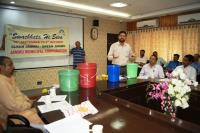 Demostration regarding Segregation of waste at source to the public representatives.